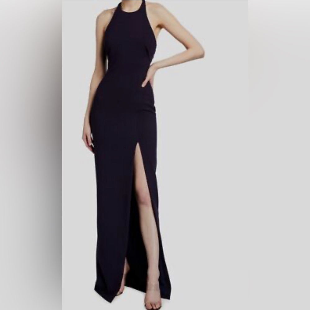 Likely Blue Halter Maxi Dress for Weddings